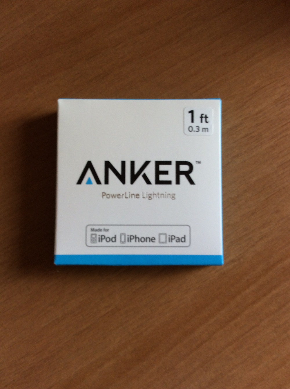 Anker PowerLine ライトニングUSBケーブル 0.3m外箱
